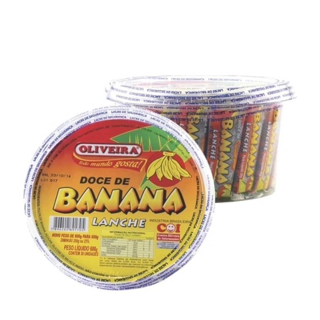 Detalhes do produto Doce Banana Lanche Pt 30X20Gr Oliveira .