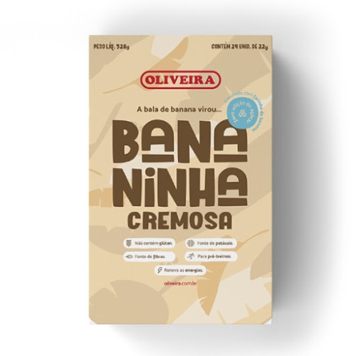 Detalhes do produto Bananinha Cremosa Dp 24X22Gr Oliveira Sem Acucar