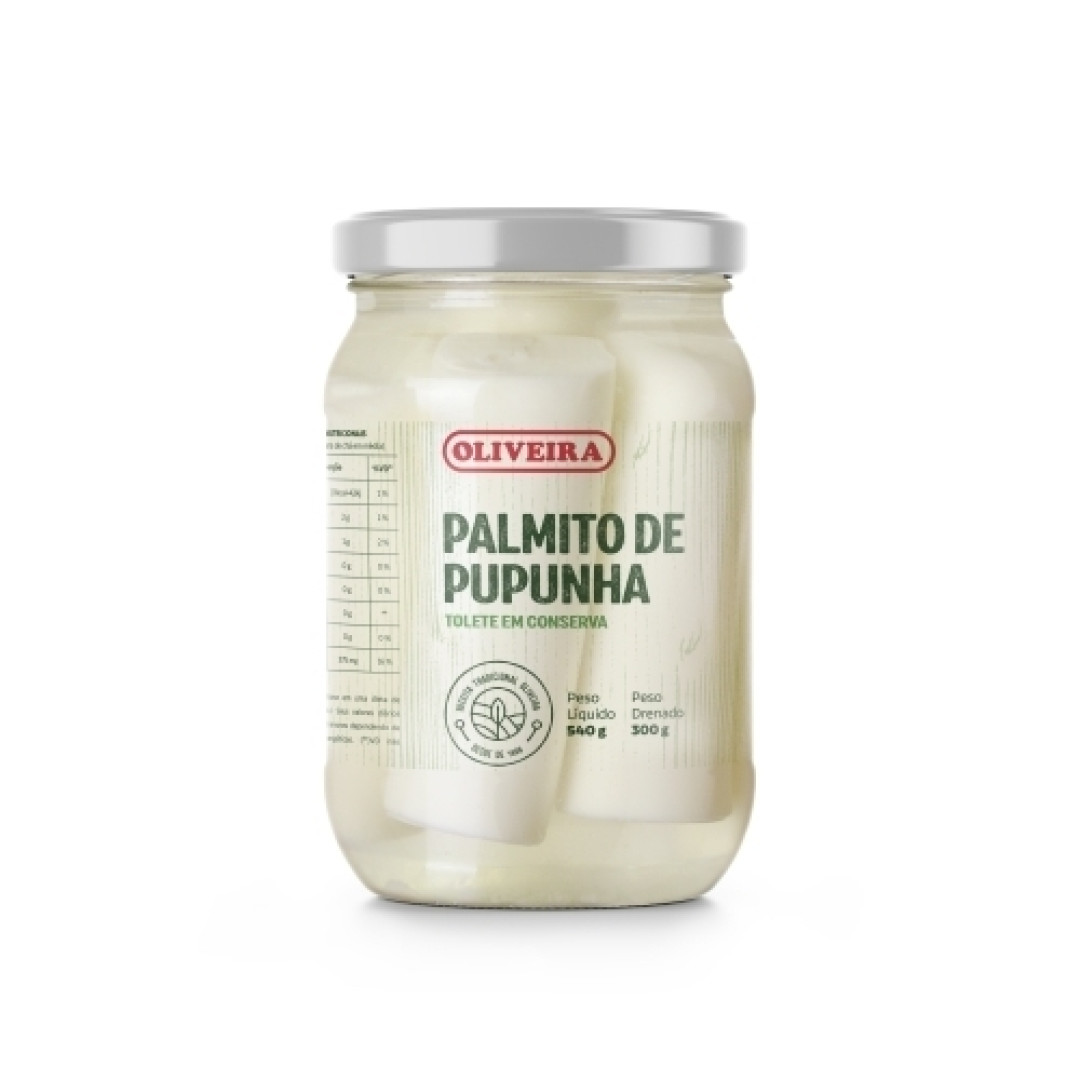 Detalhes do produto Palmito Pupunha Vidro 300Gr Oliveira Inteiro