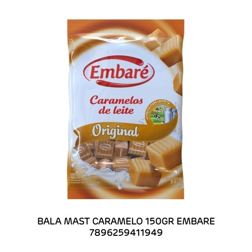 Detalhes do produto Bala Mast Caramelo 150Gr Embare Baunilha