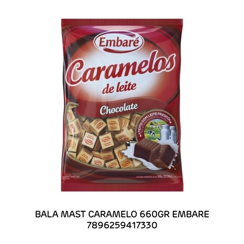 Detalhes do produto Bala Mast Caramelo 660Gr Embare Chocolate