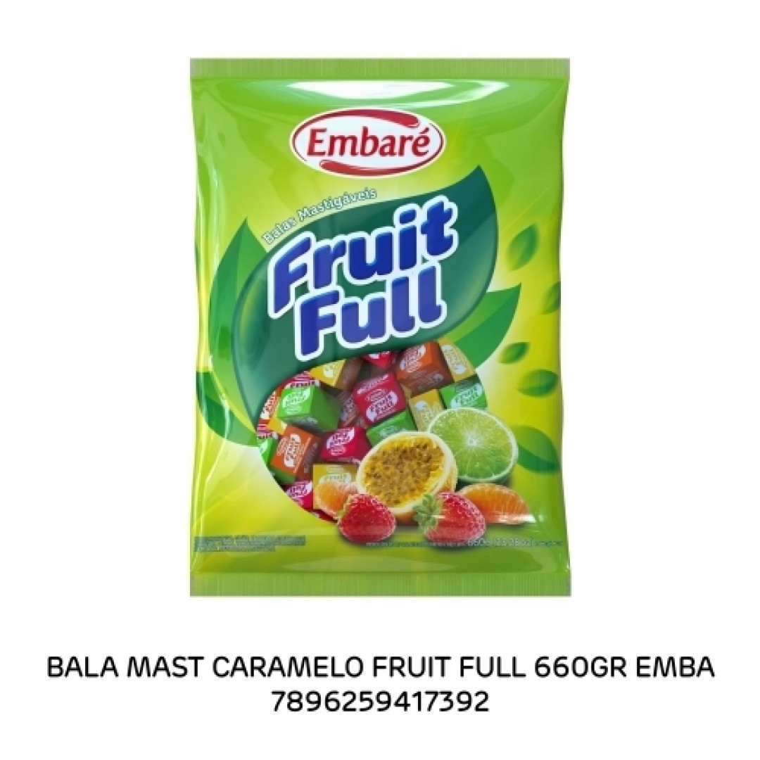 Detalhes do produto Bala Mast Caramelo Fruit Full 660Gr Emba Sortido