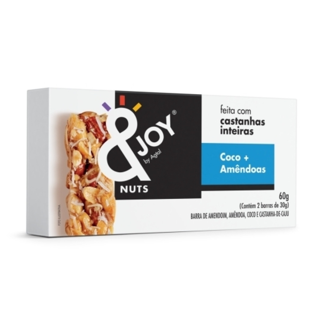 Detalhes do produto Barra Grao Joy Mixed Nuts 02X30Gr Agtal Coco.amendoas