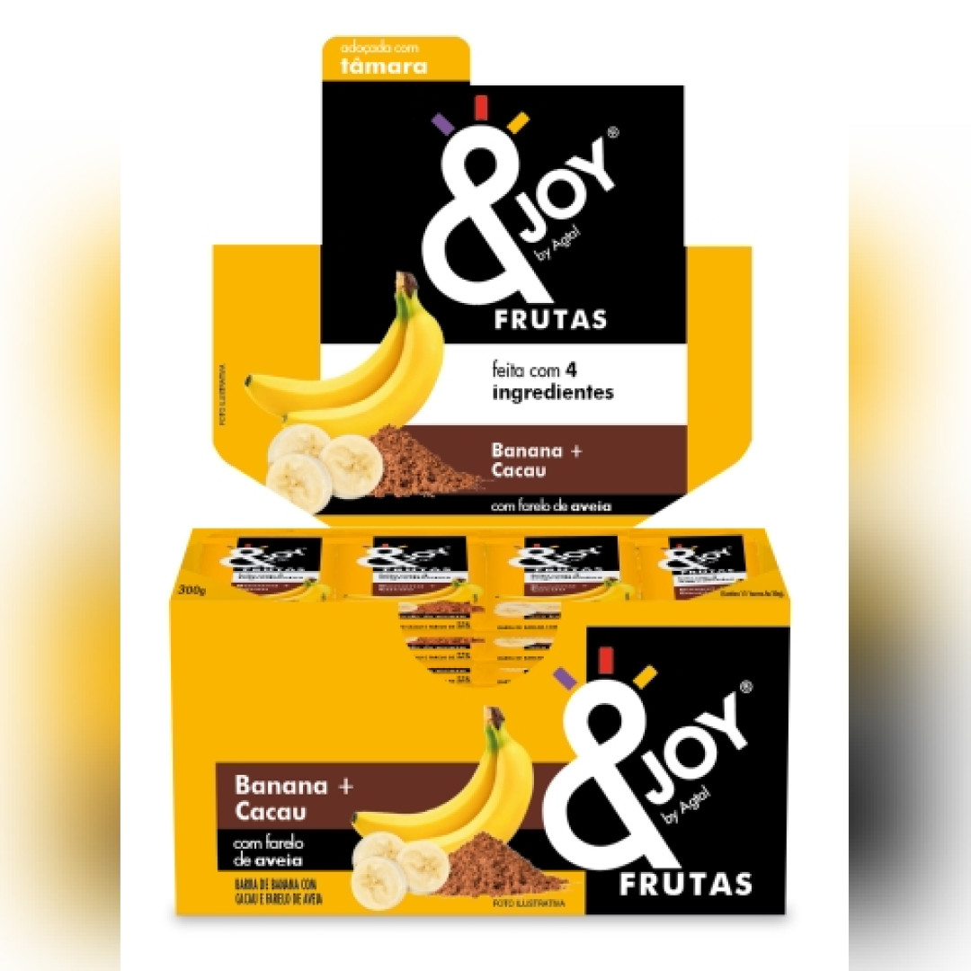 Detalhes do produto Barra Joy Frutas 12X25Gr Agtal Banana Cacau