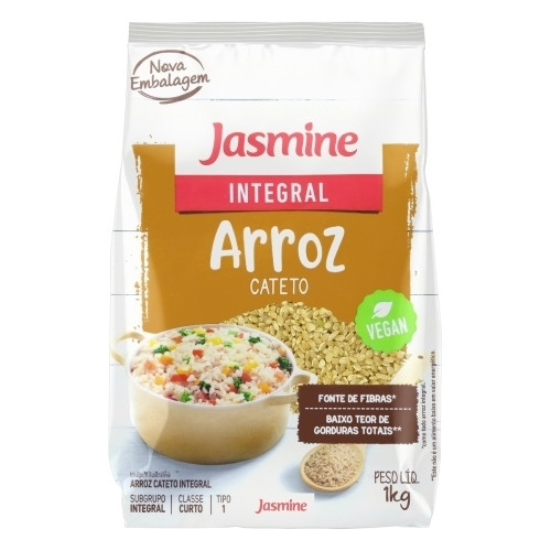 Detalhes do produto Arroz Cateto 1Kg Jasmine  Integral