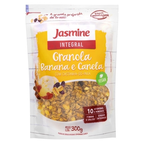 Detalhes do produto Granola Integral 300Gr Jasmine  Banana.canela