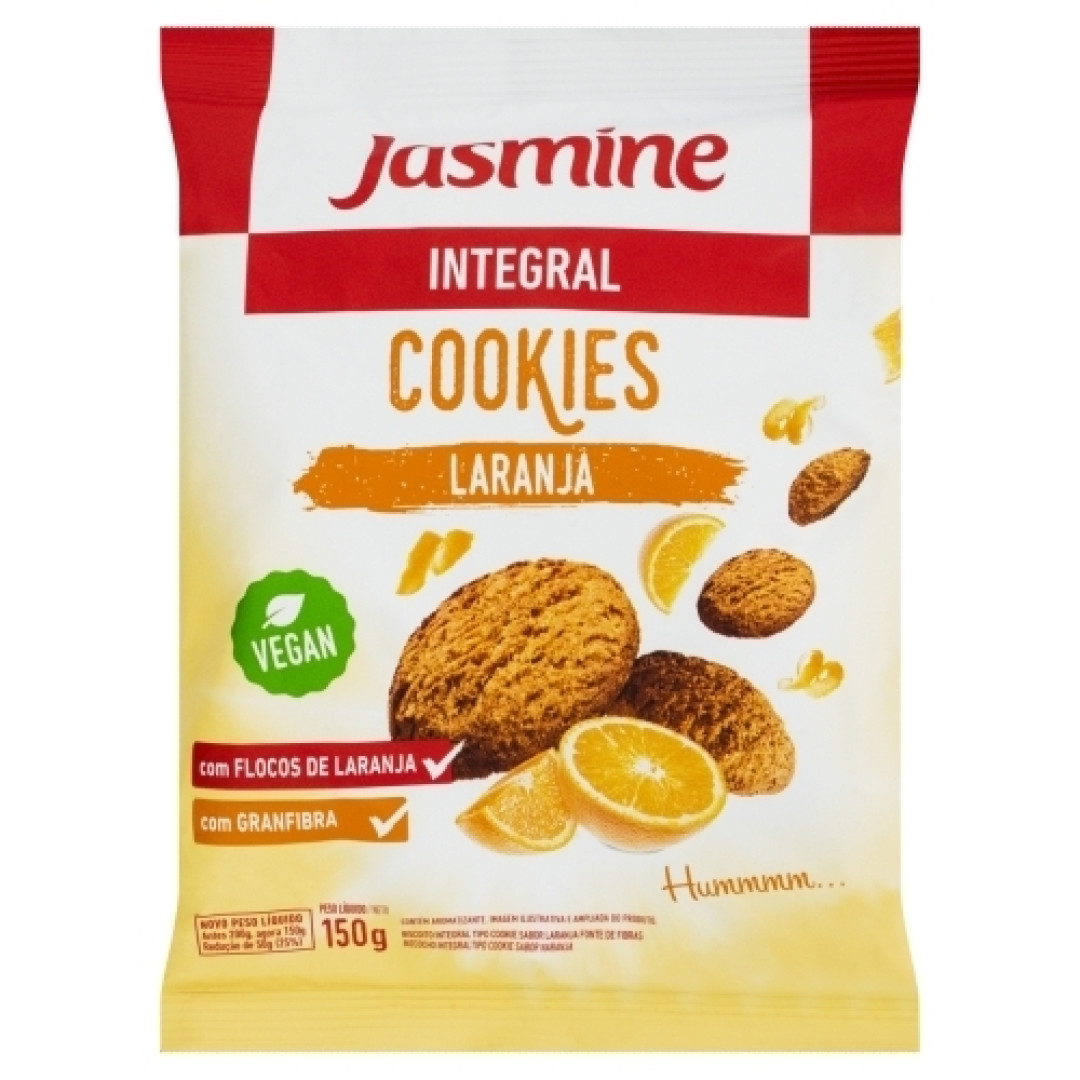 Detalhes do produto Bisc Cookies Integral 150Gr Jasmine  Laranja