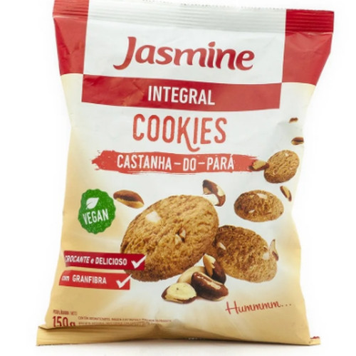 Detalhes do produto Bisc Cookies Integral 150Gr Jasmine  Castanha Para