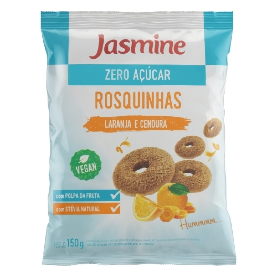 Detalhes do produto Rosquinha Zero Acucar 150Gr Jasmine Laranja.cenoura