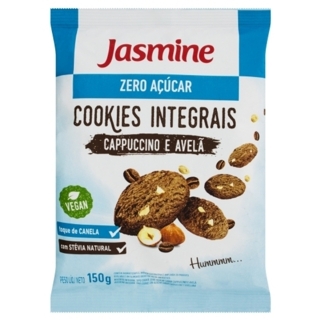 Detalhes do produto Bisc Cookies Zero Acucar 150Gr Jasmine Cappuc.avela
