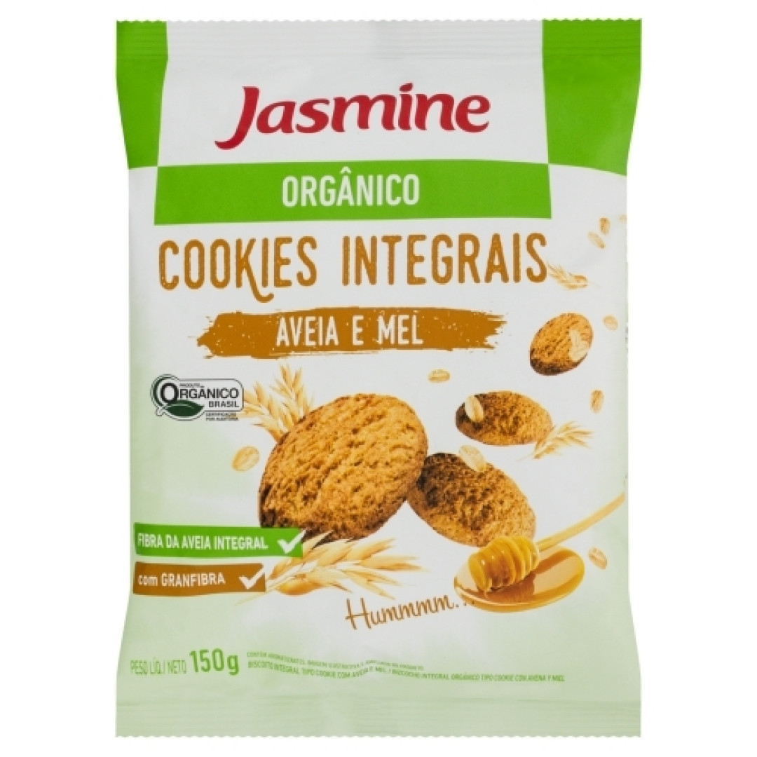 Detalhes do produto Bisc Cookies Organico 150Gr Jasmine  Aveia.mel