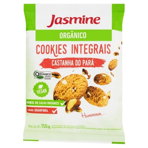 Detalhes do produto Bisc Cookies Organico 150Gr Jasmine  Castanha Para