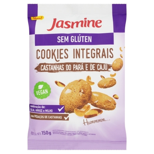 Detalhes do produto Bisc Cookies S Gluten 150Gr Jasmine  Cast.para.caju