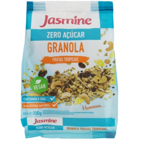 Detalhes do produto Granola Zero Acucar 250Gr Jasmine Frutas Tropicai