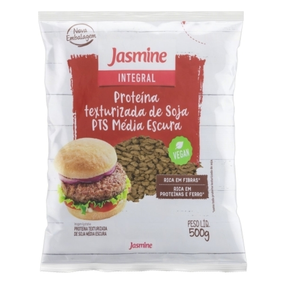 Detalhes do produto Proteina Vegana Escura  500Gr Jasmine  Soja