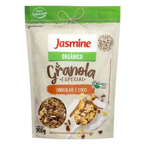 Detalhes do produto Granola Organica 200Gr Jasmine  Choc.coco