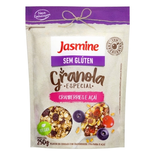 Detalhes do produto Granola Sem Gluten 250Gr Jasmine Cramber.acai