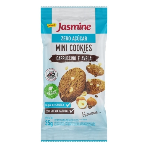 Detalhes do produto Bisc Cookies Sem Acucar Mini 35G Jasmine Cappuc.avela