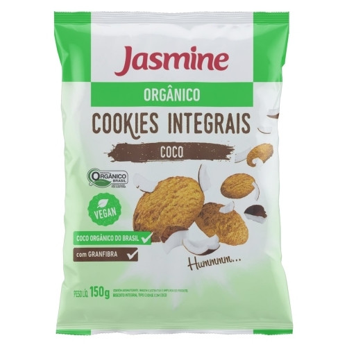 Detalhes do produto Bisc Cookies Organico 150Gr Jasmine  Coco