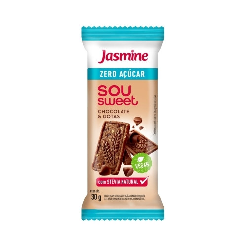 Detalhes do produto Bisc Sou Sweet Zero Acucar 30Gr Jasmine  Chocolate
