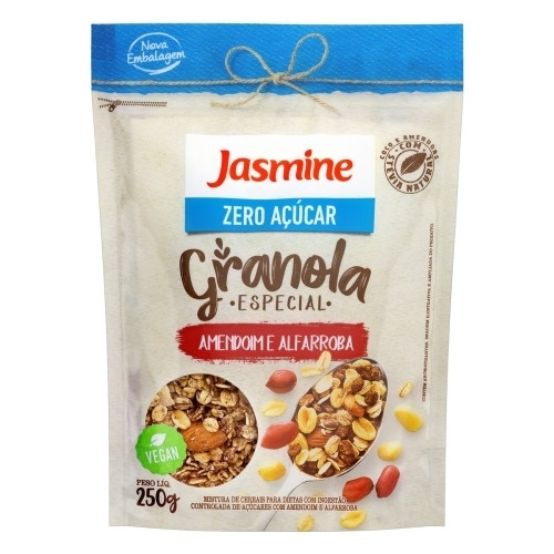 Detalhes do produto Granola Zero Acucar 250Gr Jasmine Amend.alfarroba