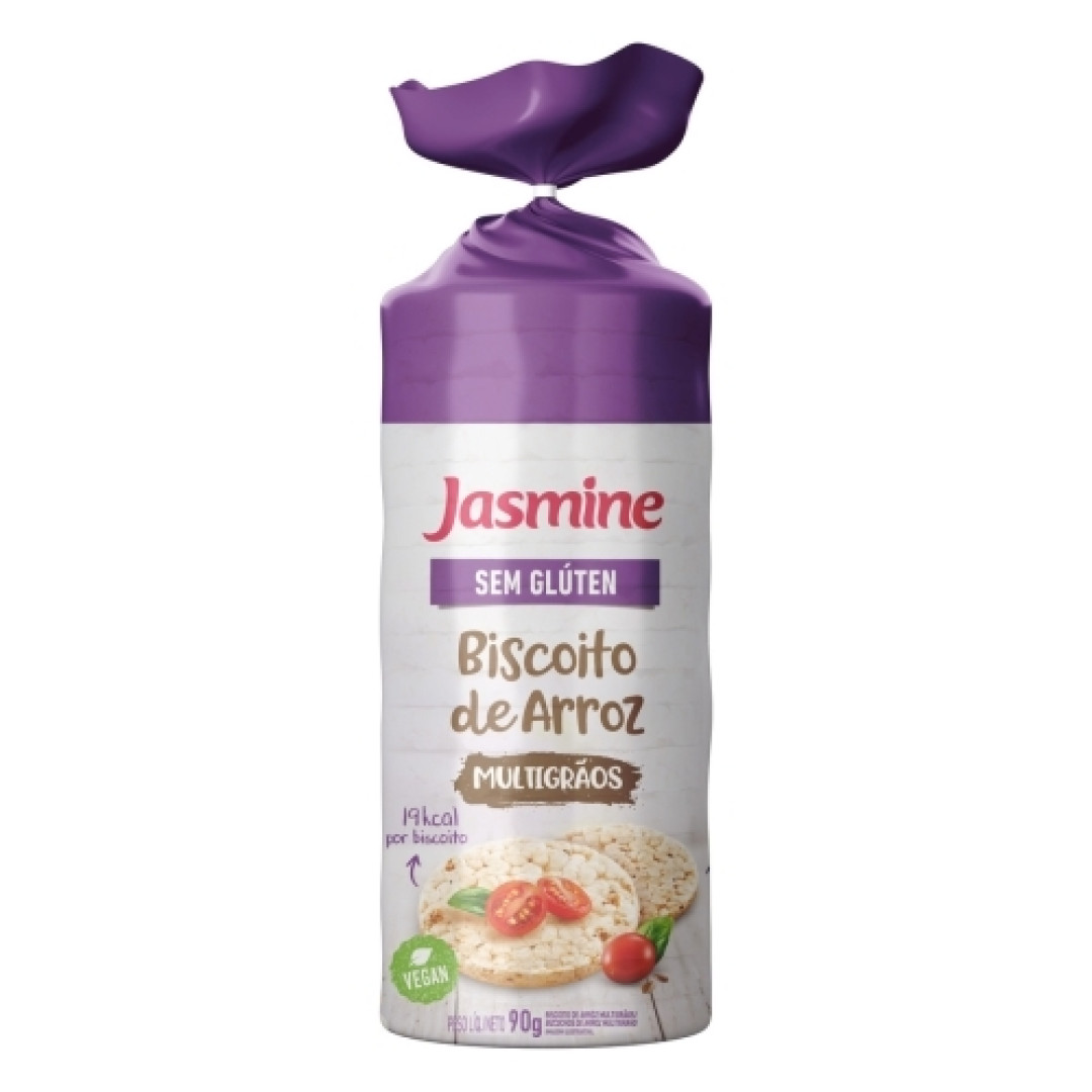Detalhes do produto Bisc Arroz Sem Gluten 90Gr Jasmine  Multigraos