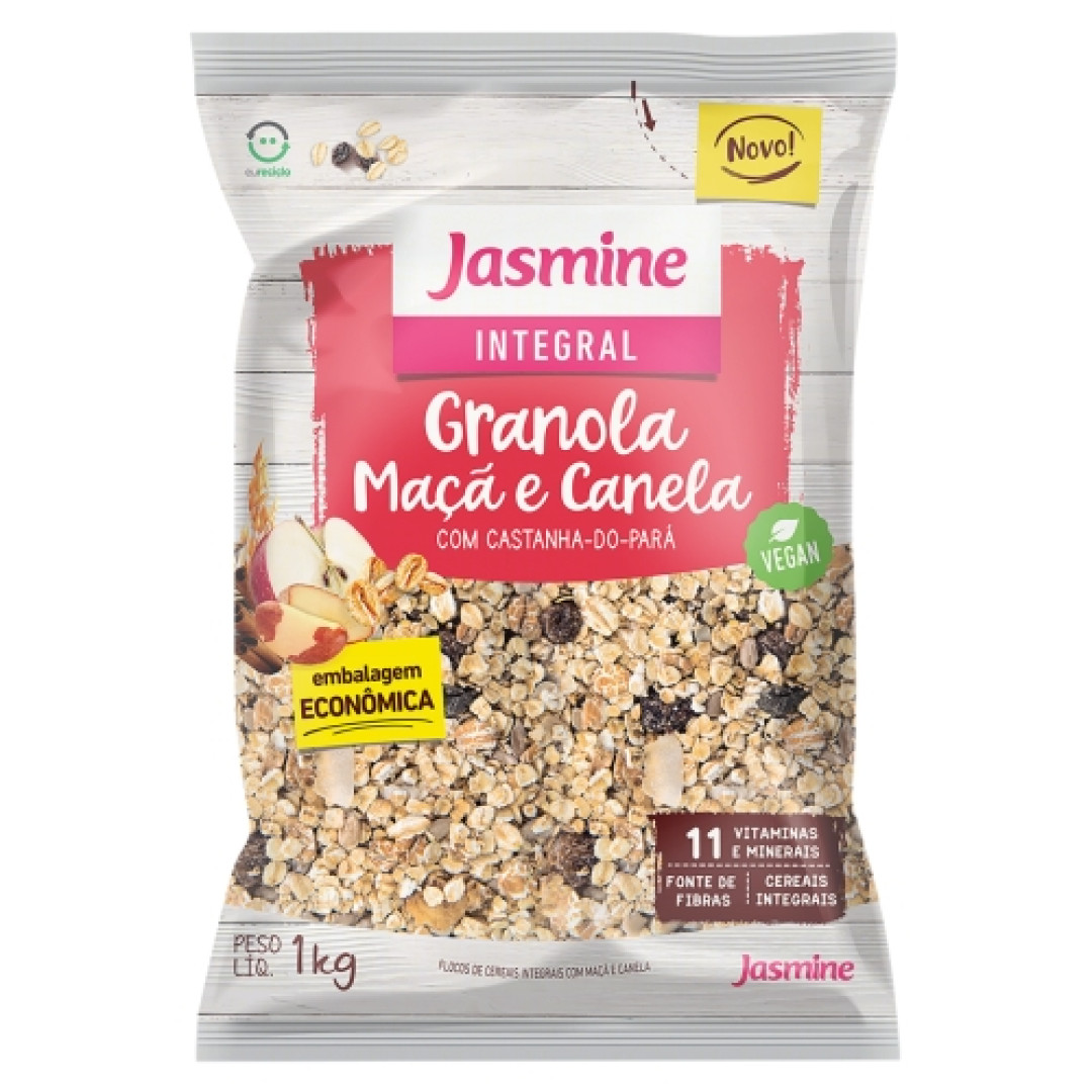 Detalhes do produto Granola Integral 1Kg Jasmine  Maca.canela