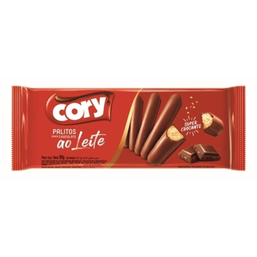 Detalhes do produto Palito Coberto 90Gr Cory Chocolate