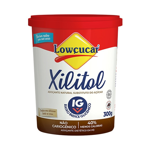 Detalhes do produto Adocante Natural Xilitol 300Gr Lowcucar .