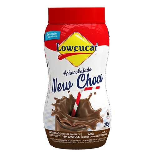 Detalhes do produto Achoc Po New Choco Zero 210Gr Lowcucar Chocolate
