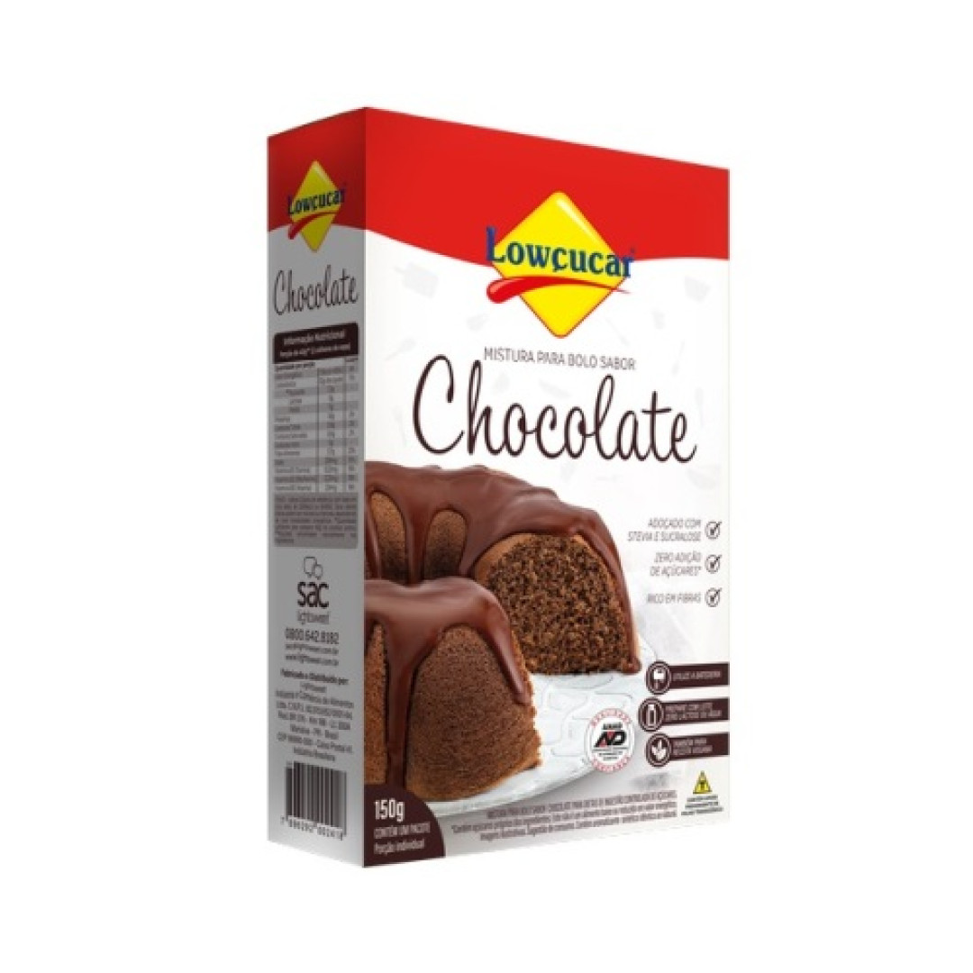 Detalhes do produto Mistura Bolo 150Gr Lowcucar Chocolate