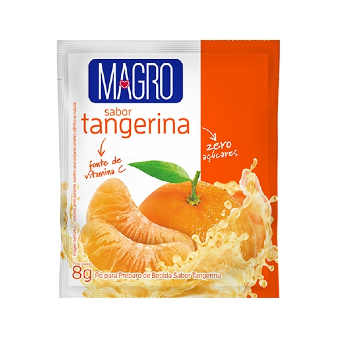 Detalhes do produto Refrc Po Magro Zero 8Gr Lowcucar Tangerina