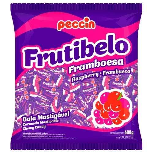 Detalhes do produto Bala Mast Frutibelo 600Gr Peccin Framboesa