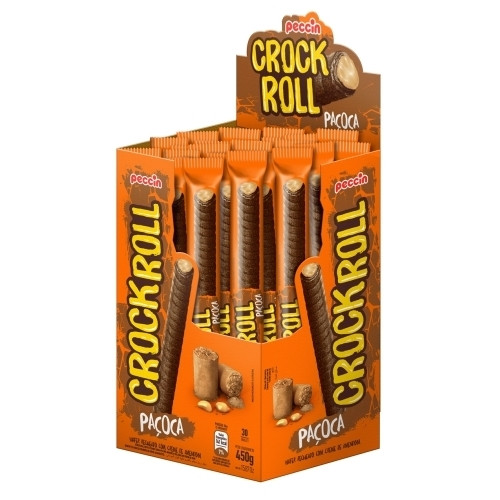 Detalhes do produto Bisc Waffer Rech Crock Roll 30X15Gr Pecc Pacoca