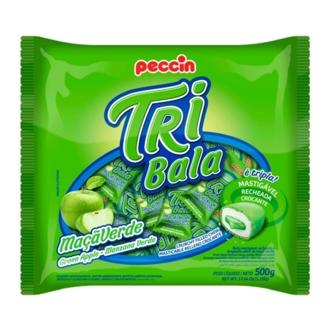 Detalhes do produto Bala Mast Tribala 500Gr Peccin Maca Verde