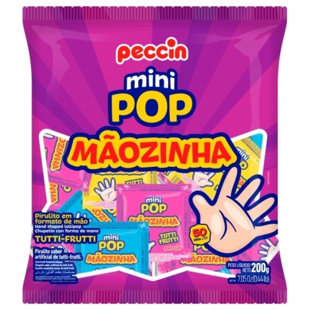 Detalhes do produto Pirl Chat Minipop Maozinha 200Gr Peccin Tutti Frutti