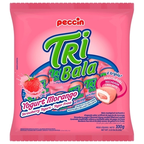 Detalhes do produto Bala Mast Tribala 100Gr Peccin Yogurte