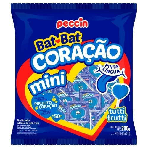 Detalhes do produto Pirl Chat Coracao Bat Bat 50Un 200Gr Pec Tutti Frutti