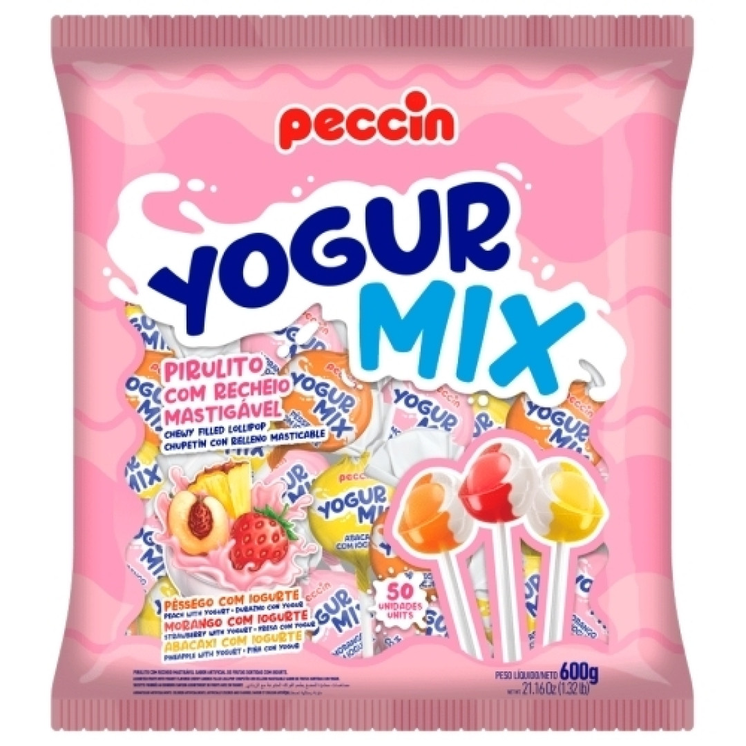 Detalhes do produto Pirl Pelo Yogurmix 600Gr (50Un) Peccin Sortido