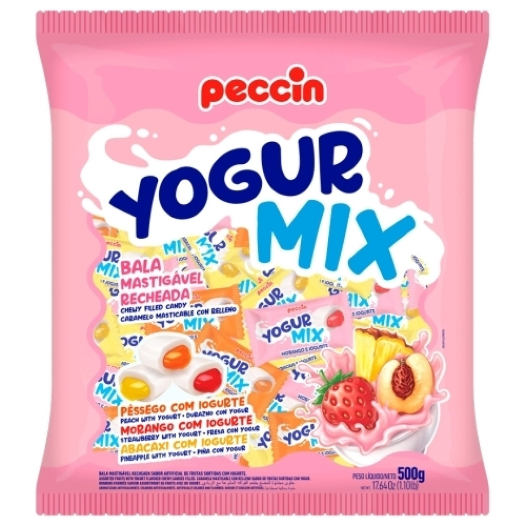 Detalhes do produto Bala Mast Yogurmix 500Gr Peccin Frutas.iogurte