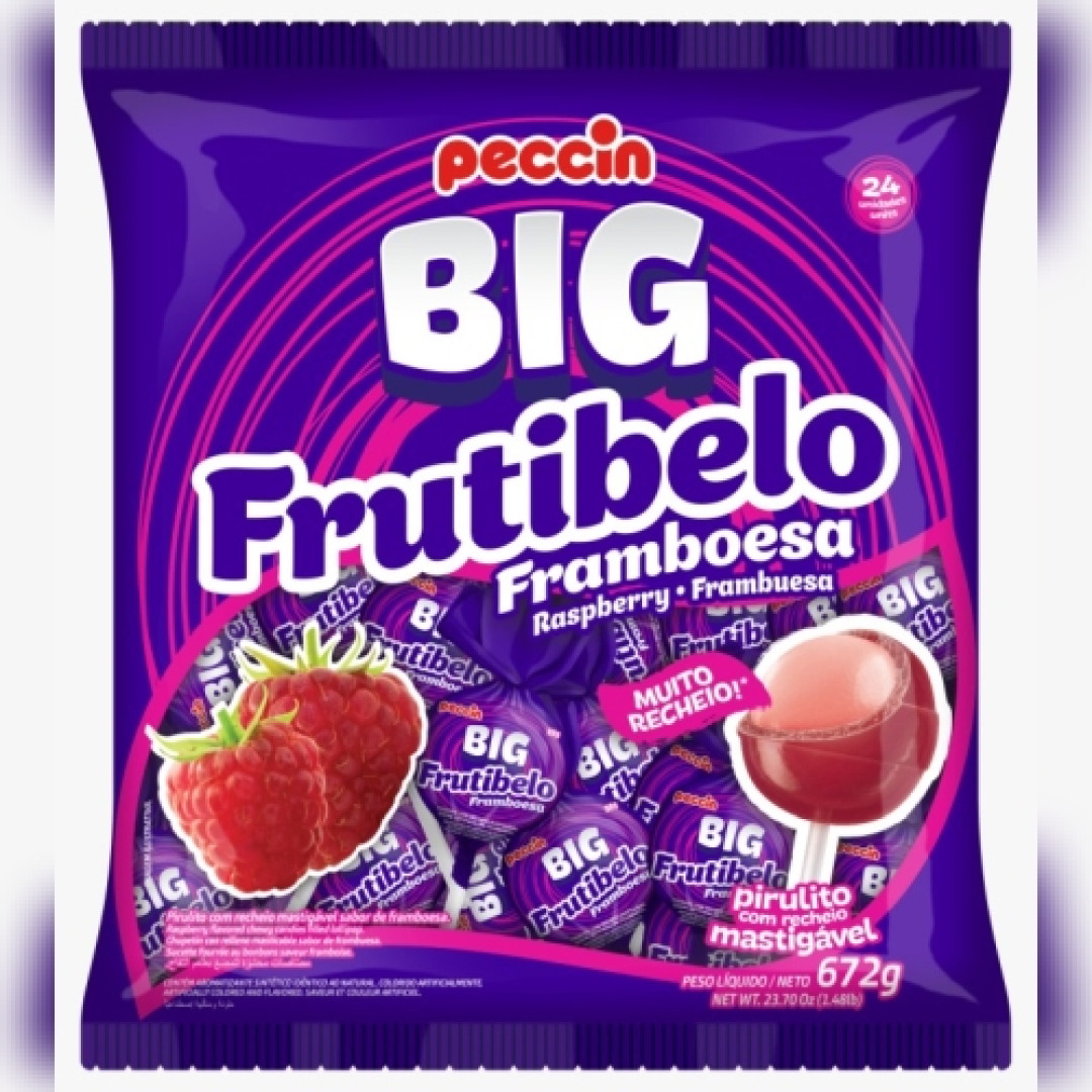 Detalhes do produto Pirl Rech Big Frutibelo Pc 24Un Peccin Framboesa