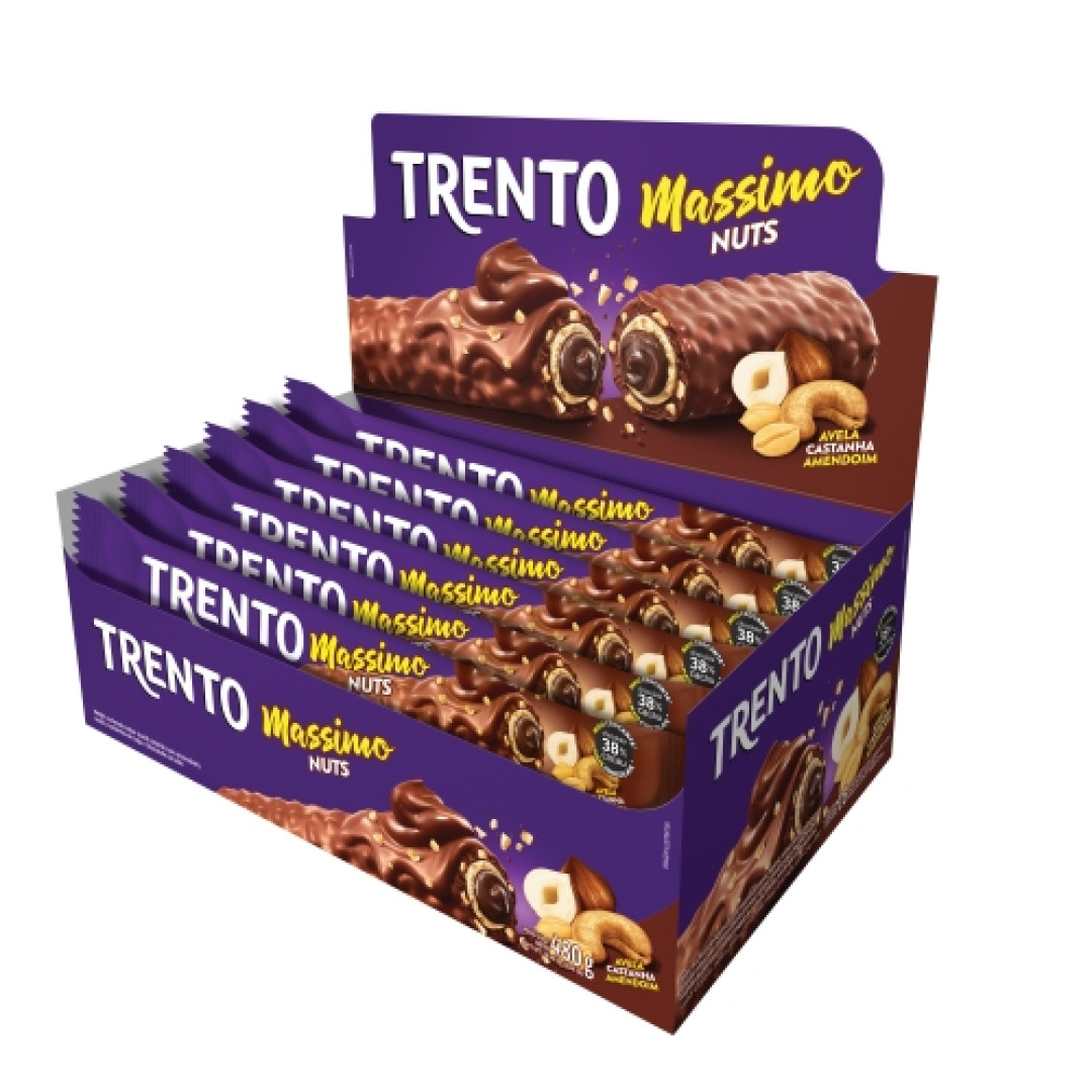 Detalhes do produto Bisc Wafer Trento Massimo 16X30Gr Peccin Nuts