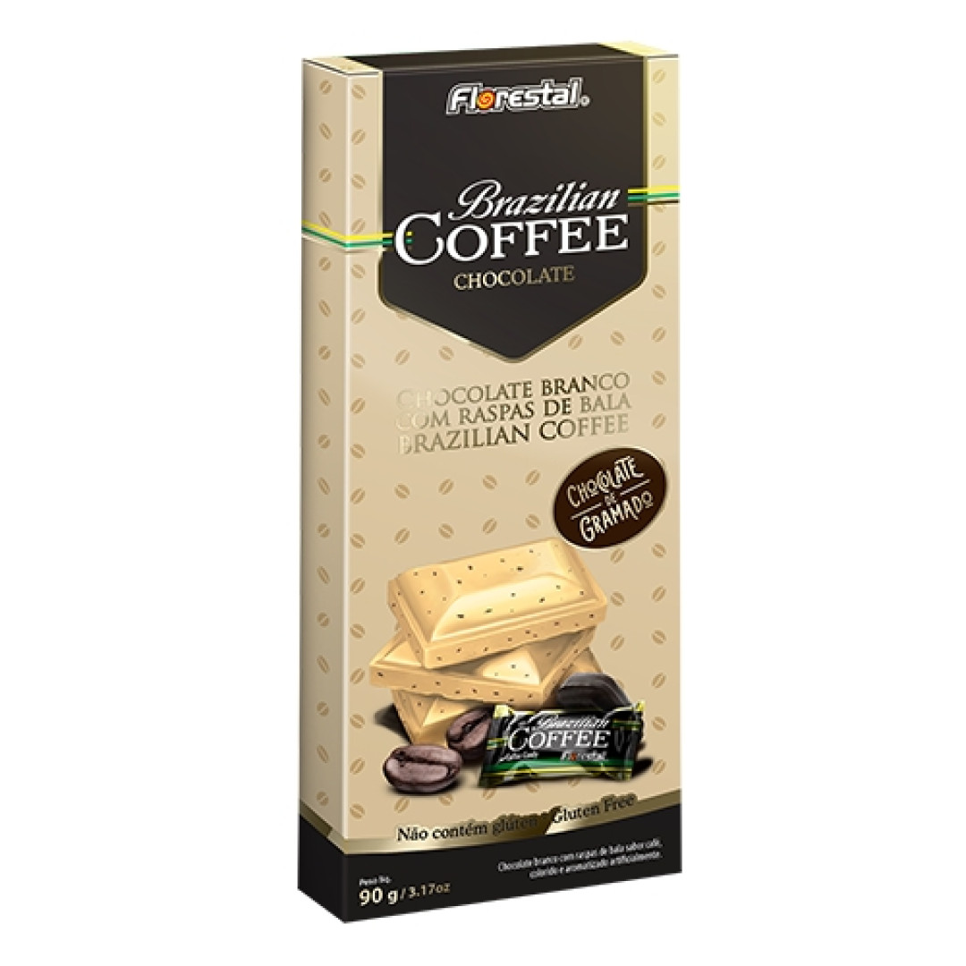 Detalhes do produto Choc Brazilian Coffee 90Gr Florestal Choc Bco