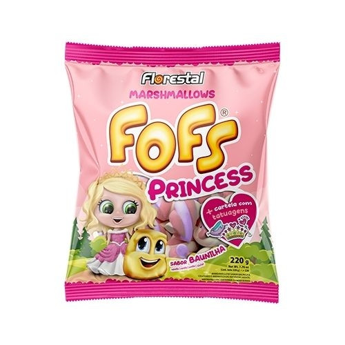 Detalhes do produto Marshmallow Fofs Twist Princess 220Gr Fl Baunilha