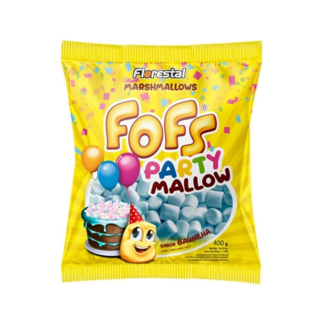 Detalhes do produto Marshmallow Fofs Party Mallow 400Gr Flo Baunilha.azul