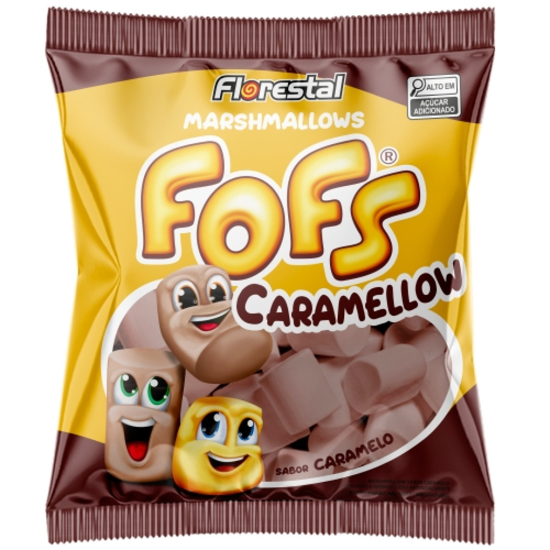 Detalhes do produto Marshmallow Fofs Caramellow 220Gr Flores Caramelo