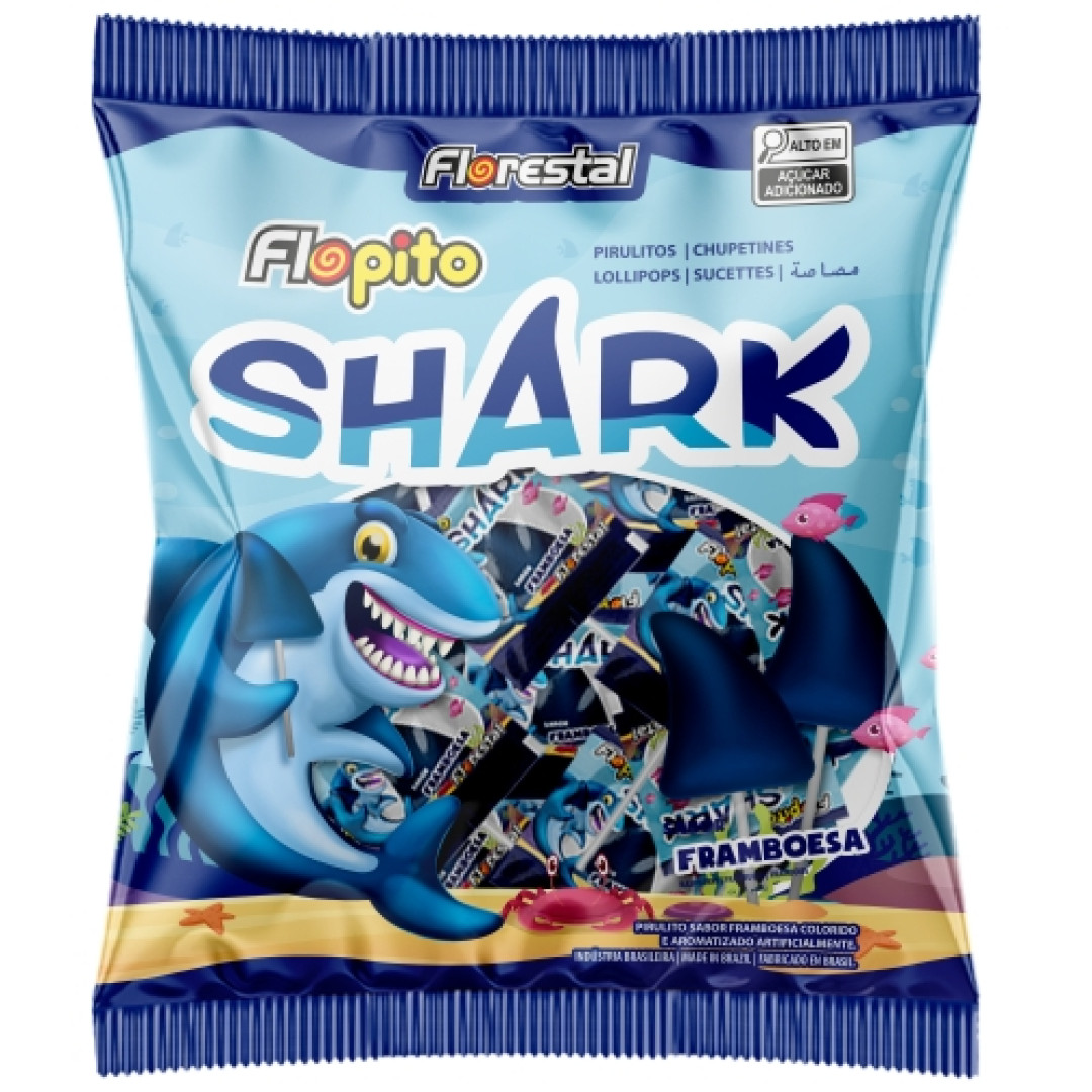 Detalhes do produto Pirl Flopito Shark 500Gr Florestal Framboesa