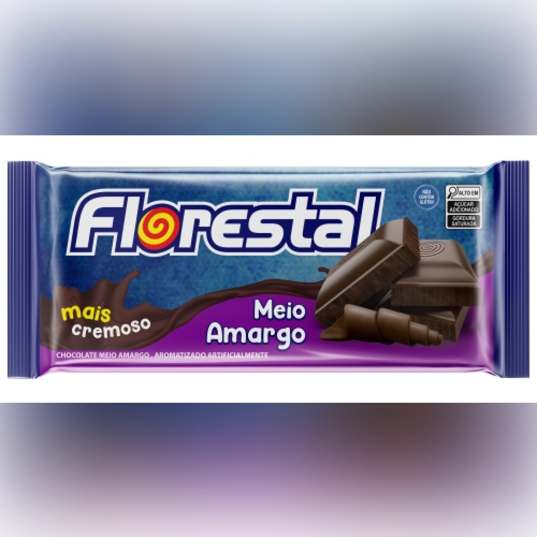 Detalhes do produto Choc 80Gr Florestal Meio Amargo
