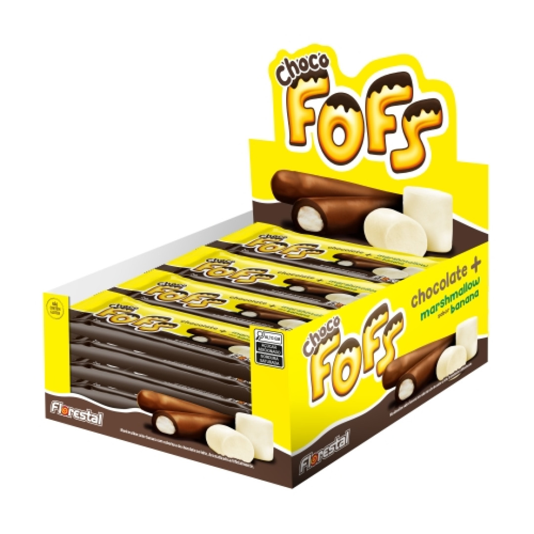 Detalhes do produto Marshmallow Cob Choc  Fofs 16X18Gr Flore Banana