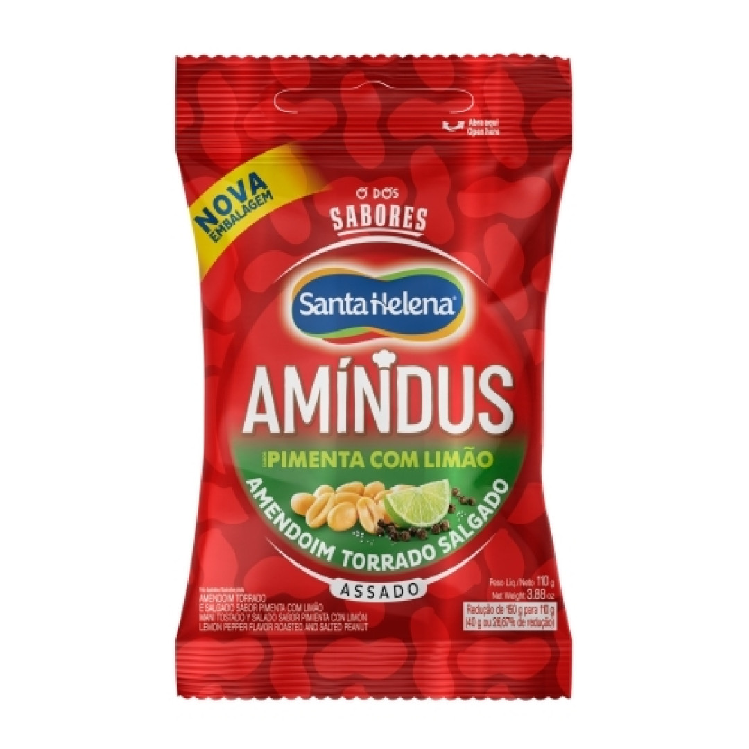 Detalhes do produto Amendoim Amindus 110Gr Sta Helena Pime.limao